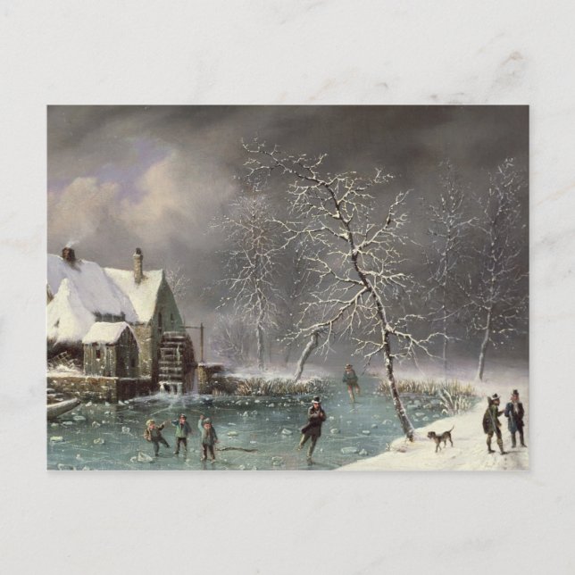 Winterlandschaft Postkarte (Vorderseite)