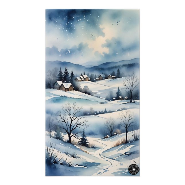 Winterlandschaft Print Fotodruck (Vorne)