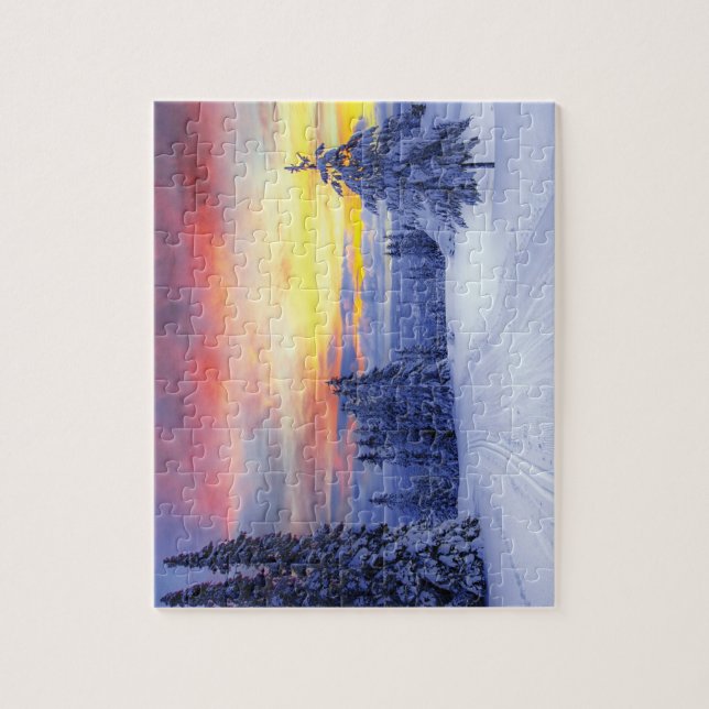 Winterlandschaft Puzzle (Vertikal)