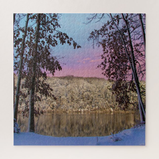 Winterlandschaft Puzzle (Vertikal)
