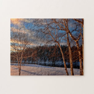 Winterlandschaft Québec. Puzzle