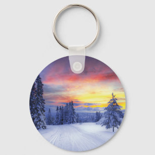 Winterlandschaft Schlüsselanhänger