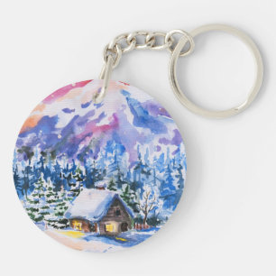 Winterlandschaft Schlüsselanhänger