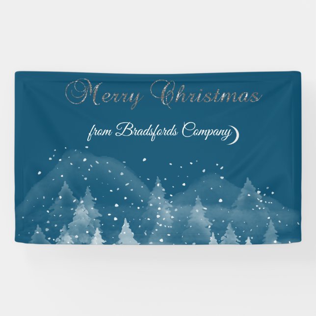 Winterlandschaft Schnee Banner (Horizontal)