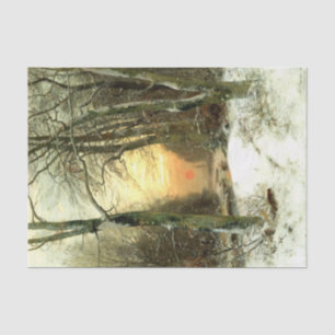 Winterlandschaft Seidenpapier