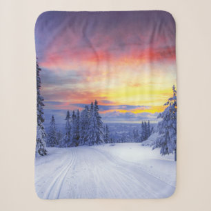 Winterlandschaft Sherpadecke