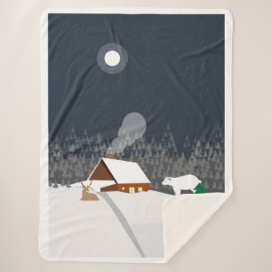 Winterlandschaft Sherpadecke
