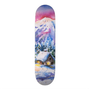 Winterlandschaft Skateboard