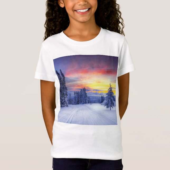 Winterlandschaft T-Shirt (Vorderseite)