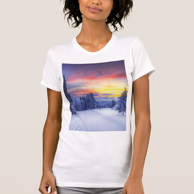 Winterlandschaft T-Shirt (Vorderseite)