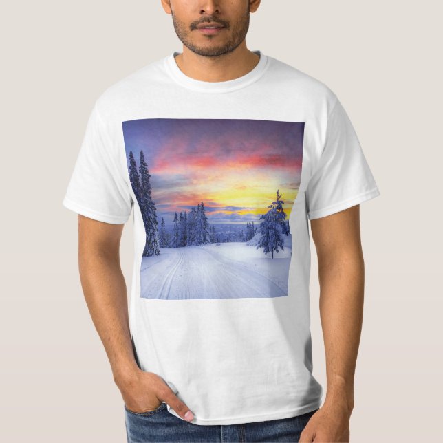 Winterlandschaft T-Shirt (Vorderseite)