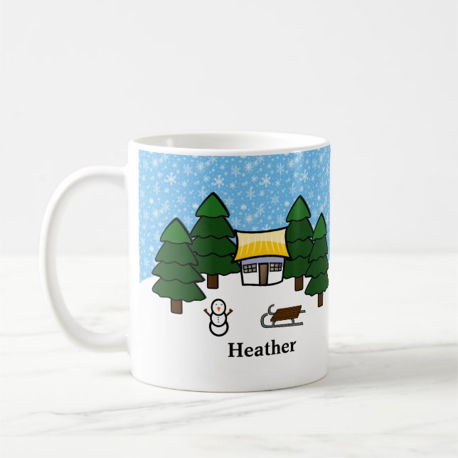 Winterlandschaft - Tasse (Links)