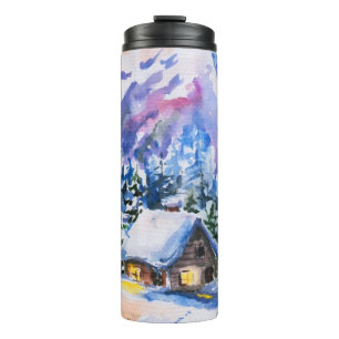 Winterlandschaft Thermosbecher