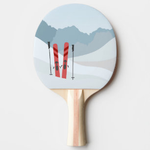 Winterlandschaft Tischtennis Schläger