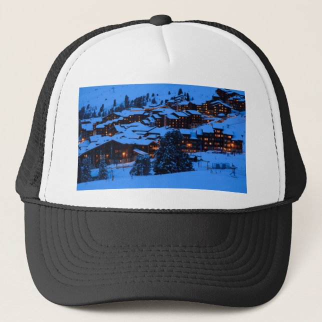 Winterlandschaft Truckerkappe (Vorderseite)