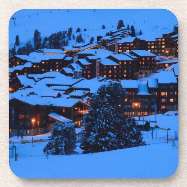 Winterlandschaft Untersetzer (Vorderseite)
