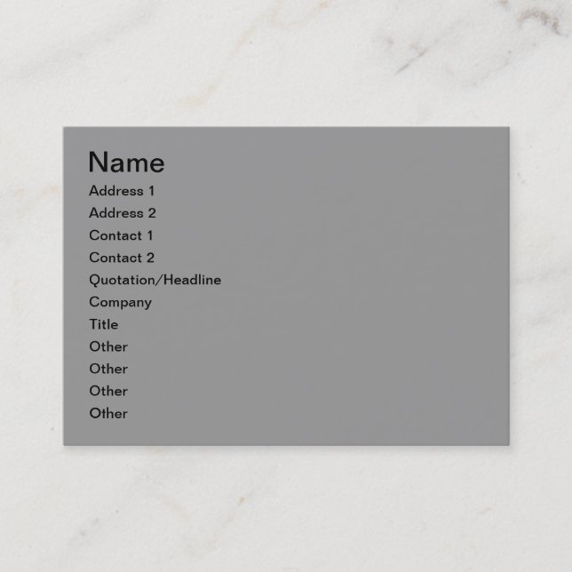 Winterlandschaft Visitenkarte (Vorderseite)