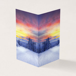 Winterlandschaft Visitenkarten