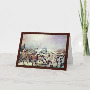 Winterlandschaft von Avercamp Hendrik Karte