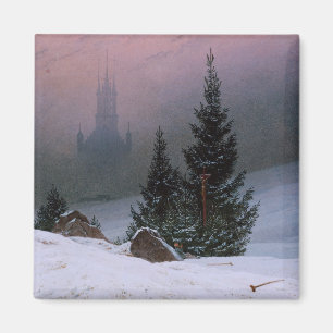 Winterlandschaft (von Caspar David Friedrich) Magnet
