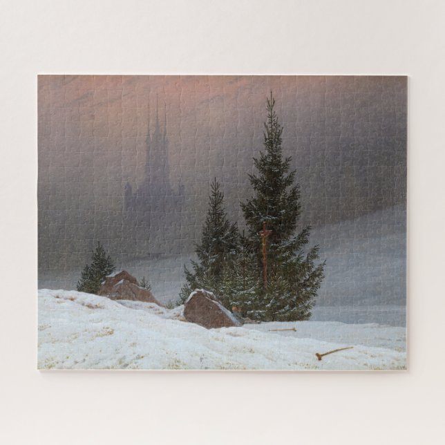 Winterlandschaft von Caspar David Friedrich Puzzle (Horizontal)