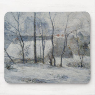 Winterlandschaft (von Paul Gaugin) Mousepad