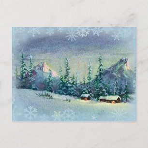 WINTERLANDSCHAFT VON SHARON SHARPE POSTKARTE