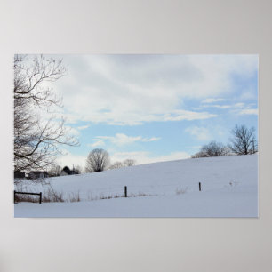 Winterlandschaftsfoto Poster