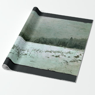 Winterlandschaftspapier Geschenkpapier