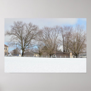 Winterlandschaftsposter Poster