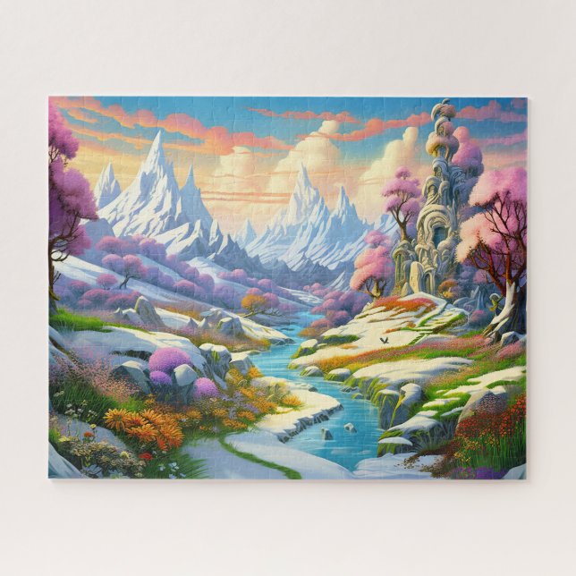 Winterlandsicht Puzzle (Horizontal)