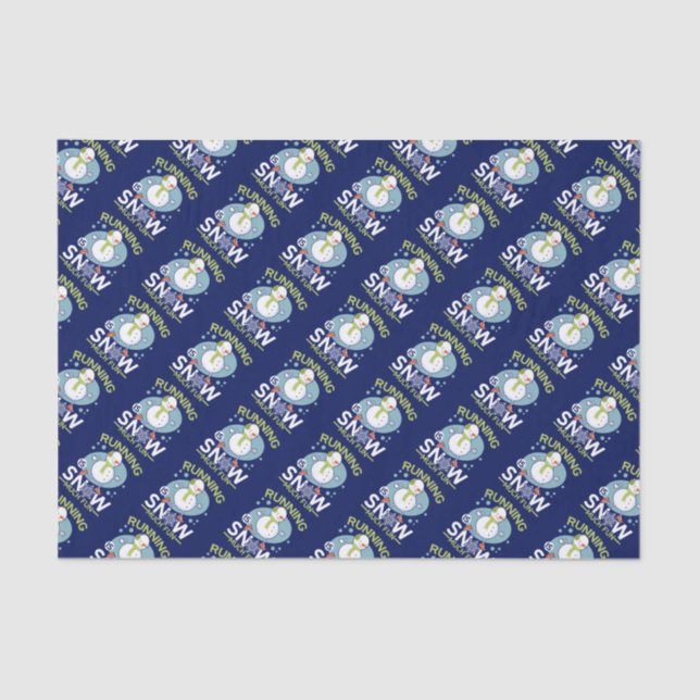 Winterläufer - Das Laufen macht Spaß Seidenpapier (Vorderseite)