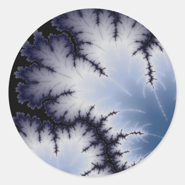 Winterleaf Runder Aufkleber (Vorderseite)