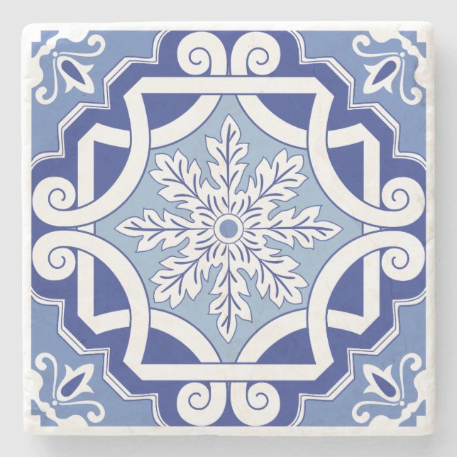 Winterleaf Scroll Steinuntersetzer (Vorderseite)