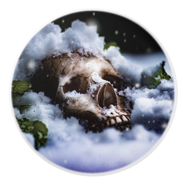 Winterleben IV Keramikknauf (Vorderseite)