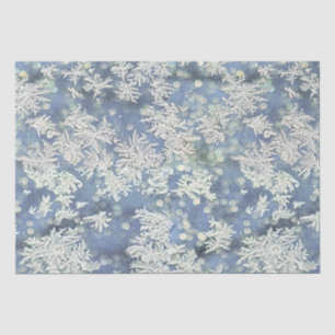 Winterliche abstrakte Frost-Fotografie - Bokeh-Eff Seidenpapier