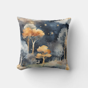 Winterliche Fantasie-Landschaft  Kissen