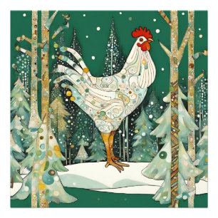 Winterliche Fantasie-Szene Fotodruck