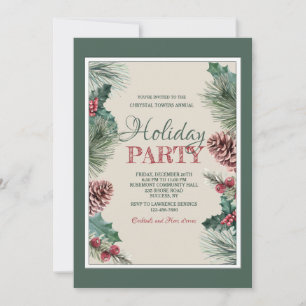 Winterliche Festtags-Party-Einladung Einladung