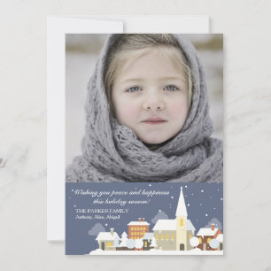 Winterliche Foto-Weihnachtskarte Feiertagskarte