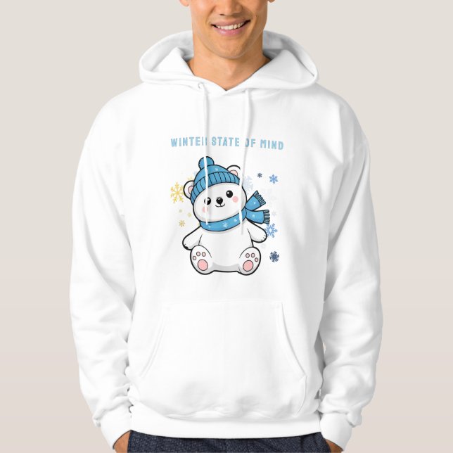Winterliche Gemütslage - Kalte Ruhe-Edition Hoodie (Vorderseite)