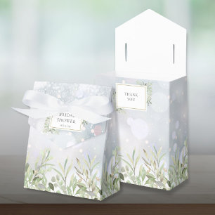 Winterliche Grüne Hochzeitsdusche Geschenkschachtel