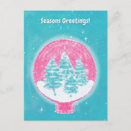 Winterliche Grüße Feiertagspostkarte