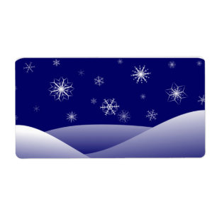 WINTERLICHE SCHNEE-SZENE