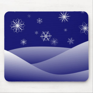 WINTERLICHE SCHNEE-SZENE MOUSEPAD