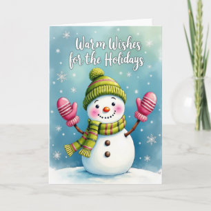 Winterliche Schneemannkarte mit Laune Karte