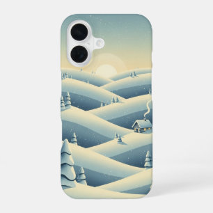 Winterliche Stille Hügel iPhone 16 Hülle