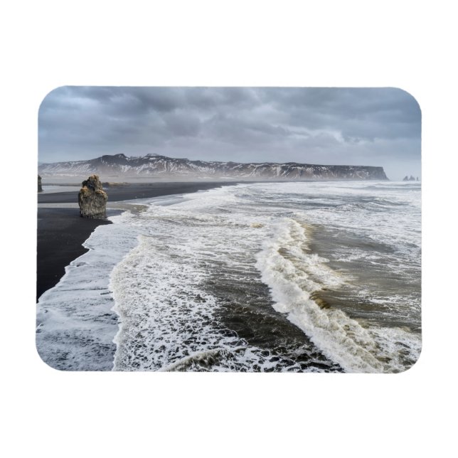 Winterliche Strandlandschaft Magnet (Horizontal)
