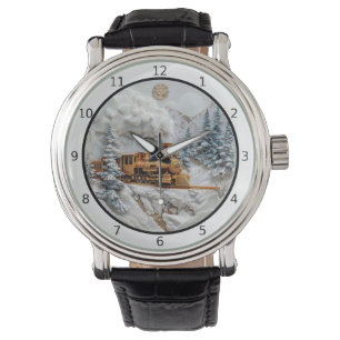 Winterliche Zugreise, Eleganz Armbanduhr