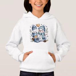 Winterlicher gemütlicher Schneemann Hoodie